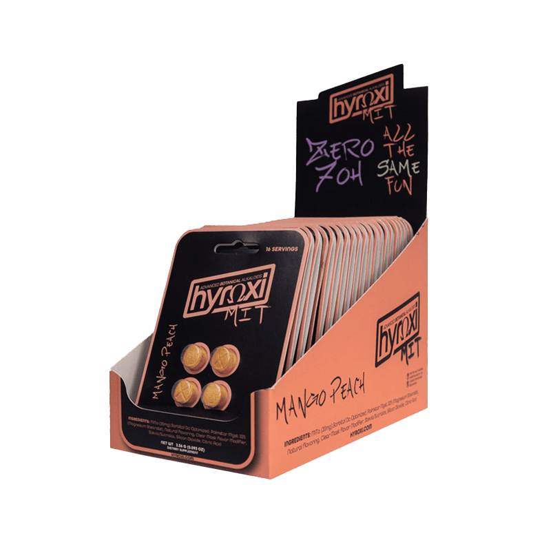 Hyroxi MIT-A Tablets Mango Peach 20-pack display